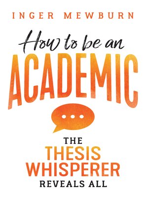 cover image of How to Be an Academic